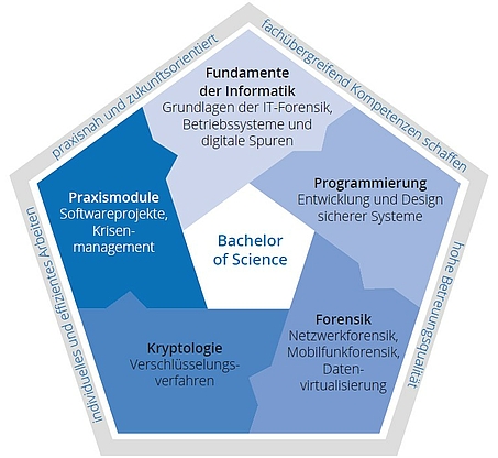 Studienaufbau IT Forensik Cybercrime Bachelor